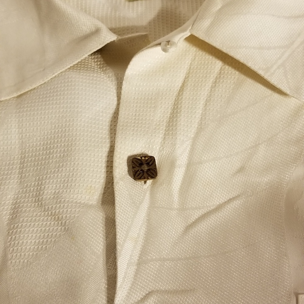 Men's short sleeve 100% silk casual shirt